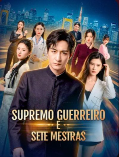 Capa da miniss&eacute;rie Supremo Guerreiro e Sete Mestras 🫰🏼