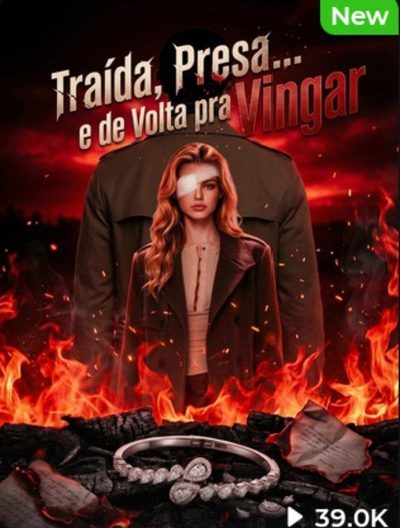Capa da miniss&eacute;rie Traída, Presa . . . e de Volta Pra Vingar