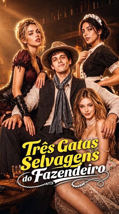 Capa da miniss&eacute;rie Três Gatas Selvagens do Fazendeiro