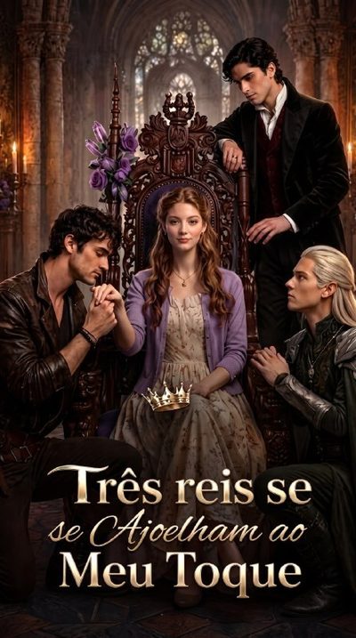 Capa da miniss&eacute;rie Três Reis Se Ajoelham ao Meu Toque.
