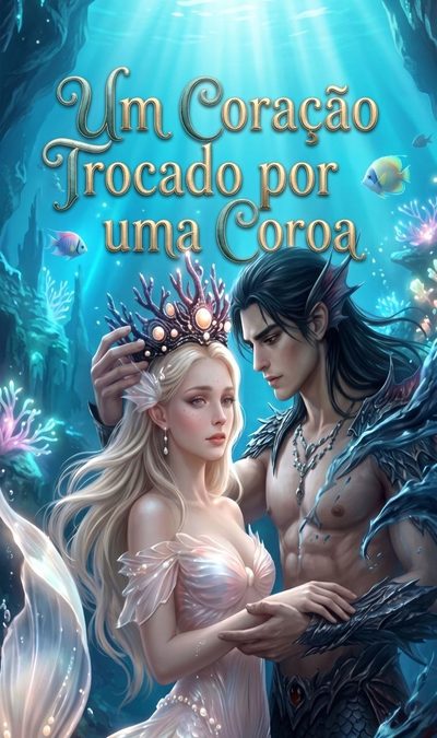 Capa da miniss&eacute;rie Um Coração Trocado por uma Coroa